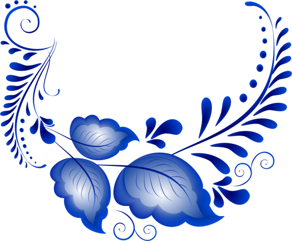 Гжельская роспись орнаментальная стилистика