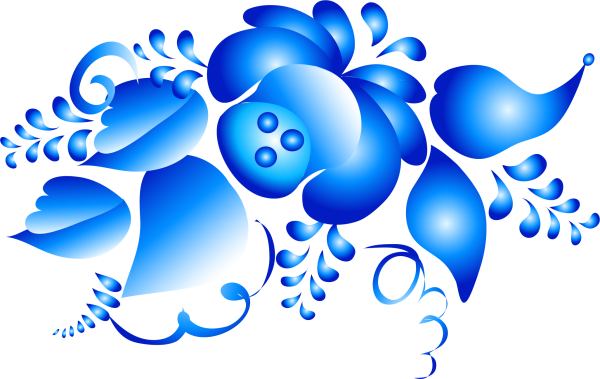 Гжель цветы