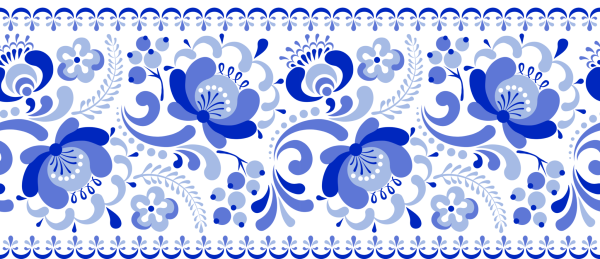 Гжель паттерн