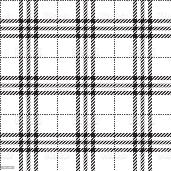 Клетчатый узор на прозрачной ткани