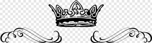 Корона с завитушками