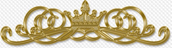 Золотой орнамент на прозрачном фоне
