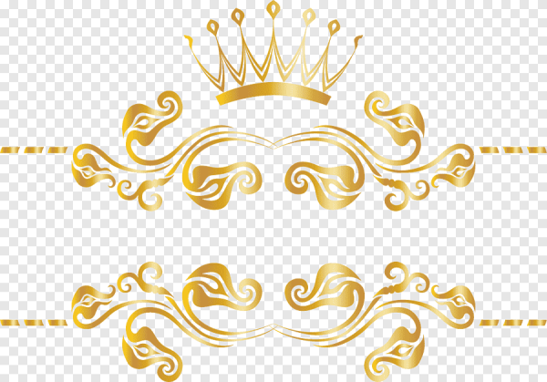 Золотой орнамент с короной
