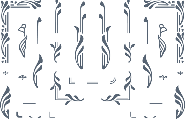 Орнамент в стиле Модерн вектор