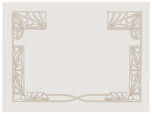Рамки в стиле арт деко