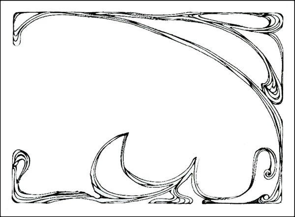 Рамка в стиле ар нуво