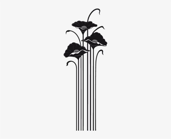 Трафарет в стиле арт деко