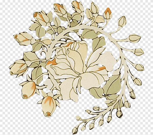 Ар нуво цветы вектор