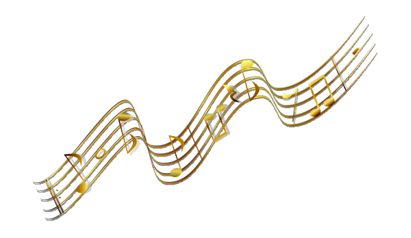 Ноты на прозрачном фоне для фотошопа