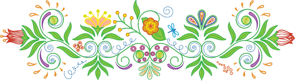 Татарский узор орнамент тюльпан