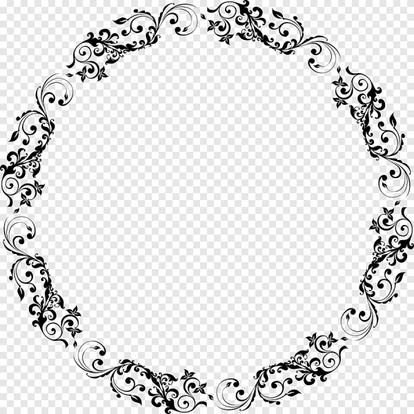 Круглая Узорная рамка