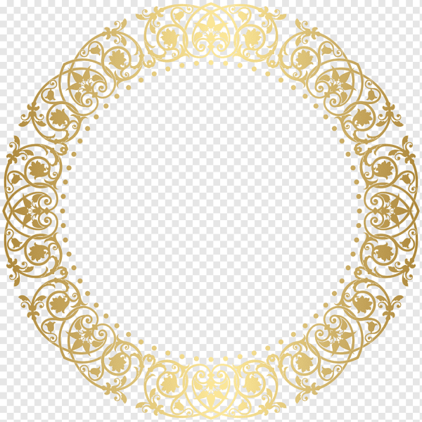 Круглая рамка узор