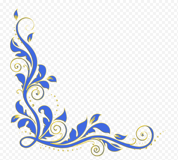 Вензель угловой цветной