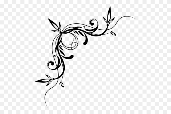 Узоры на угол листа