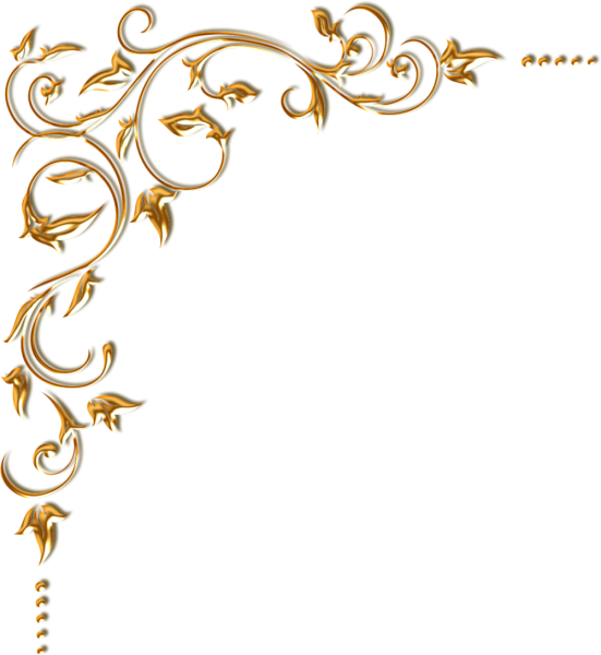 Золотые уголки красивые