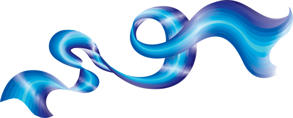 Завитушки синие