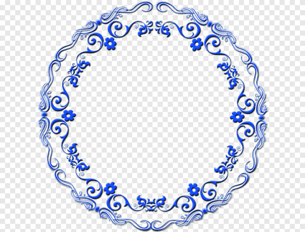 Круглая ажурная рамка