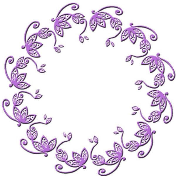 Красивый круглый узор