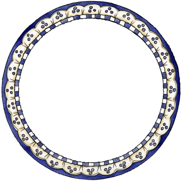 Рамка круглая для тарелку