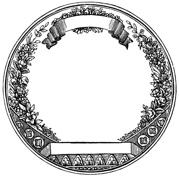 Рамка для круглой печати