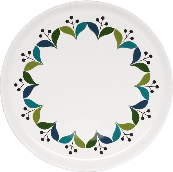 Растительный орнамент на тарелке