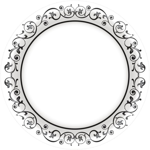 Трафарет тарелки для рисования