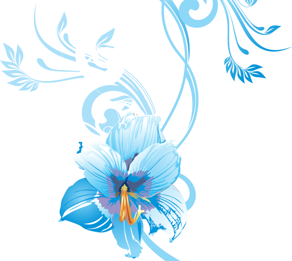 Голубойцветок нра белом фоне
