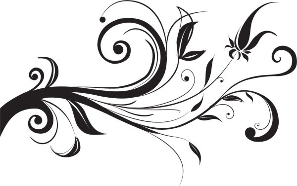 Красивый орнамент на белом фоне