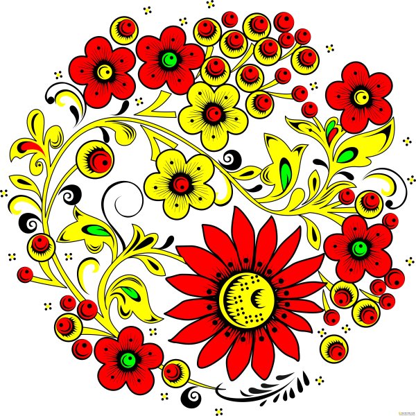 Русские народные узоры и орнаменты Хохлома