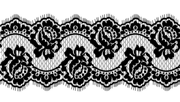 Кружево на прозрачном фоне