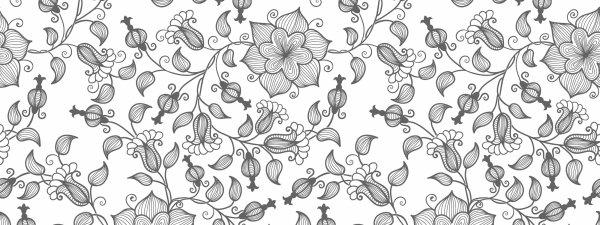 Бесшовный цветочный узор