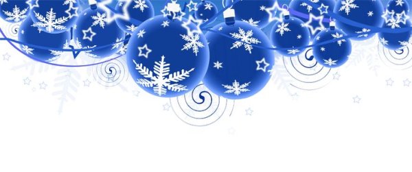 Новогодний узор горизонтальный