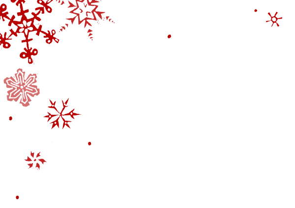 Красные снежинки на белом фоне