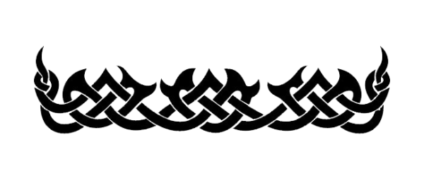 Кельтский узор трафарет