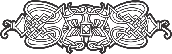 Скандинавский орнамент на прозрачном фоне