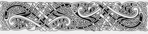 Скандинавский орнамент в полосе