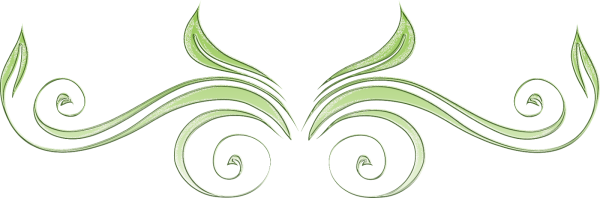 Растительный орнамент на прозрачном фоне