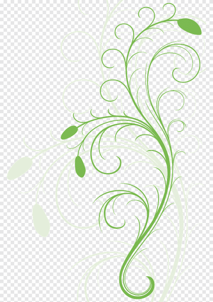 Растительный орнамент на белом фоне