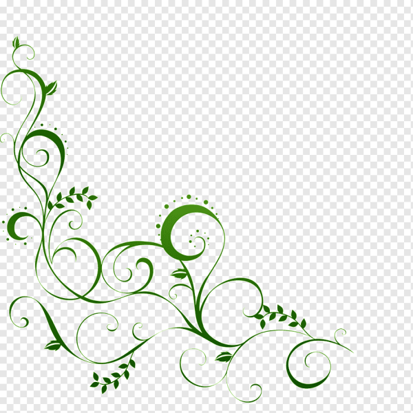 Узор для пригласительные зеленый