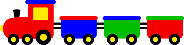 Разноцветные вагончики