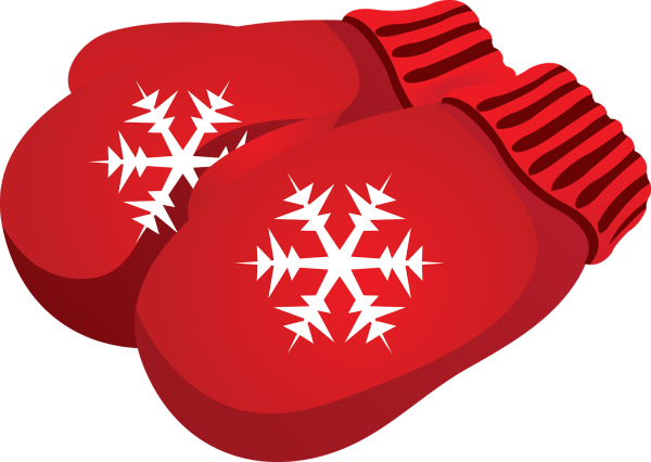 Варежки на прозрачном фоне