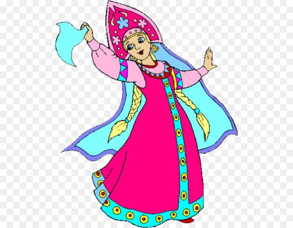 Царевна Василиса Премудрая на белом фоне