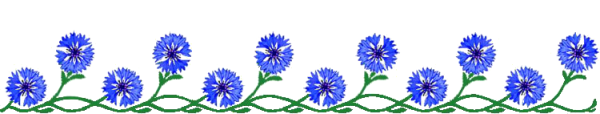 Орнамент в полосе с васильками