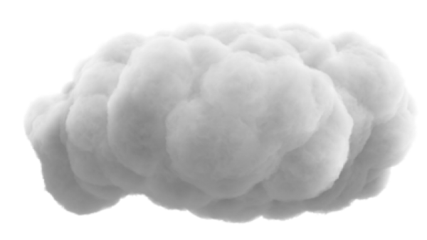 Вата на прозрачном фоне