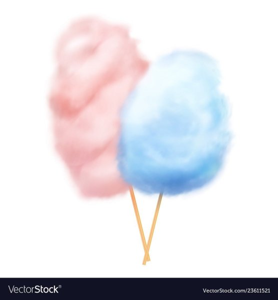 Сахарная вата голубая фон