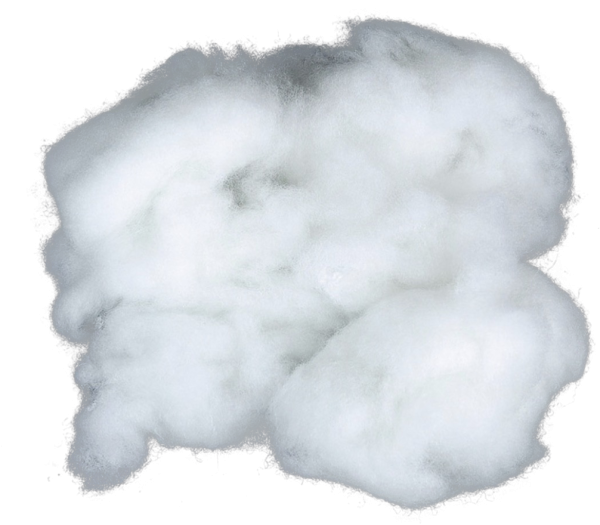 Вата на прозрачном фоне