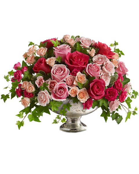 Букет цветов на прозрачном фоне