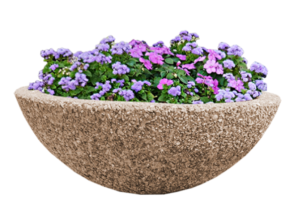 Каменные вазоны на белом фоне