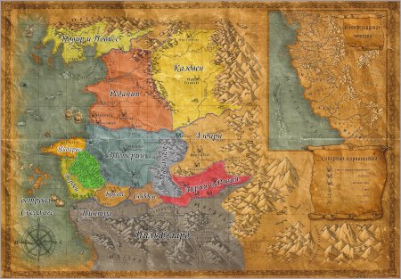 Каэдвен Ведьмак карта