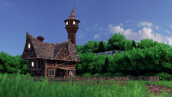 Дом ведьмы снаружи